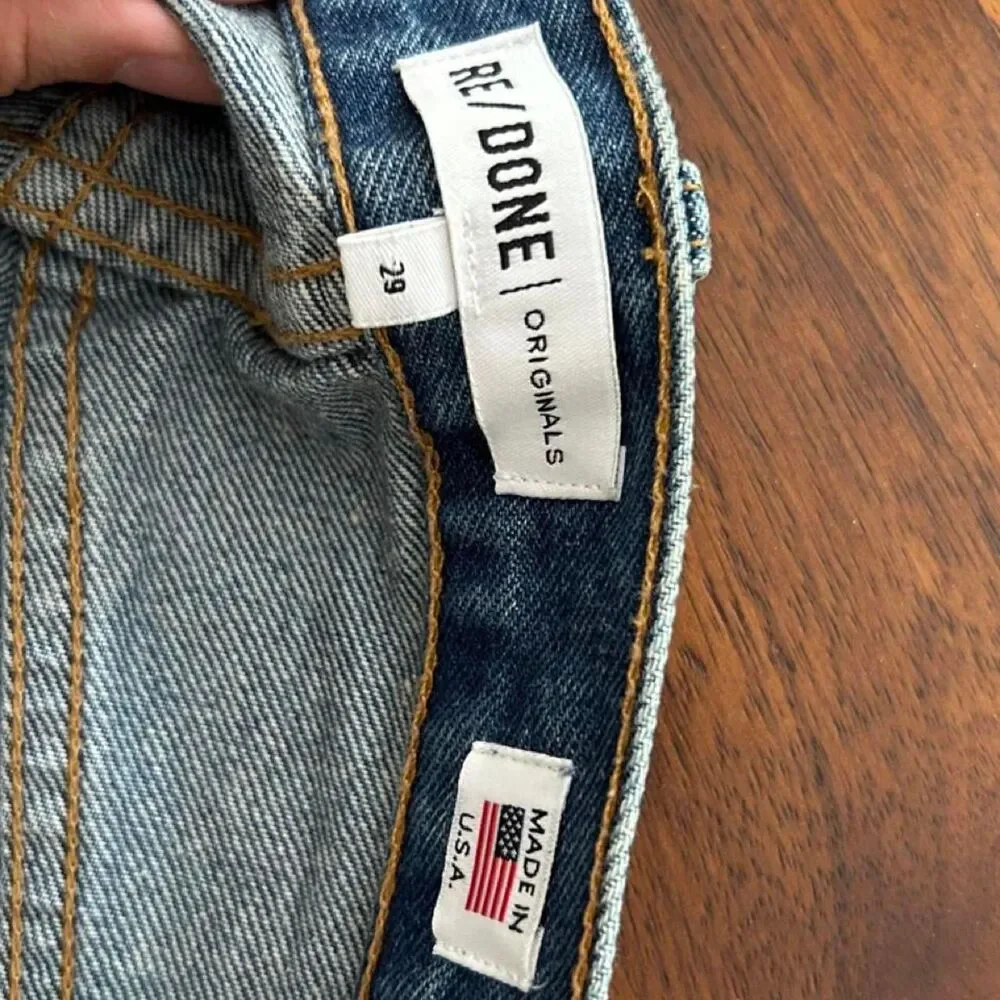 Re/Done Bermuda Denim Shorts